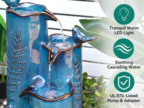 Ceramic outdoor water fountain image 3