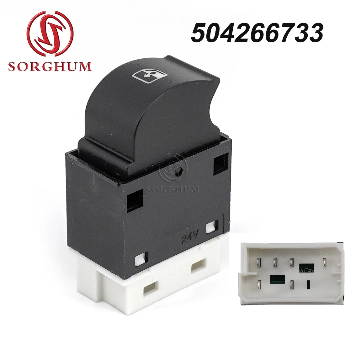 

SORGHUM Front Left Power Master Window Switch GLass Lifter Control Switch Button For IVECO Car Accessories 6PINS 504266733