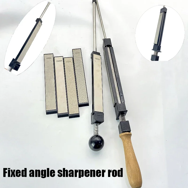전문 고정 각도 시스템을위한 대형 다이아몬드 샤프닝 바 나이프 숫돌 숫돌 주방 가제트 풀 사이즈 80