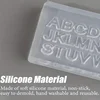3D Letter Manicure Silicone Mold Mini Letter Nail Mold A-Z Letter Resin Mold 26 Letter Mold DIY Nail Tools Handmade Craft Engraving Mold Nail Decoration Tools Women's Nail Accessories Nail Supplies Numbers 0-9 5