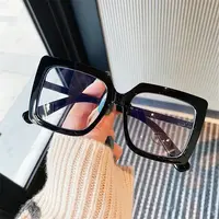 Grandes lunettes carrées anti-lumière bleue pour femmes, lunettes pour ordinateur, lunettes transparentes, lunettes optiques, nouvelle tendance 2