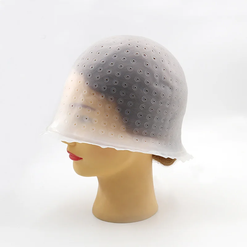 New Silicone Highlights With Holes Open Holes Transparent Tape Oil Treatment Hair Dye Caps Hair Tools