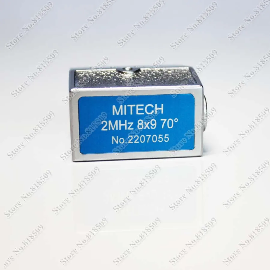 Mitech 2MHz 8x9mm 45 / 60 / 70 degree Angle Beam Signal Element Probe Transducer for Ultrasonic Flaw Detector
