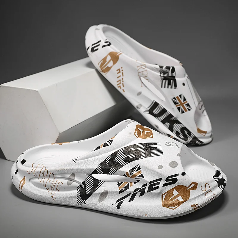 Pantoufles antidérapantes pour hommes antidérapantes avec semelle épaisse en mousse souple Slip Pantoufle confortable pour intérieur extérieur_voghion.com