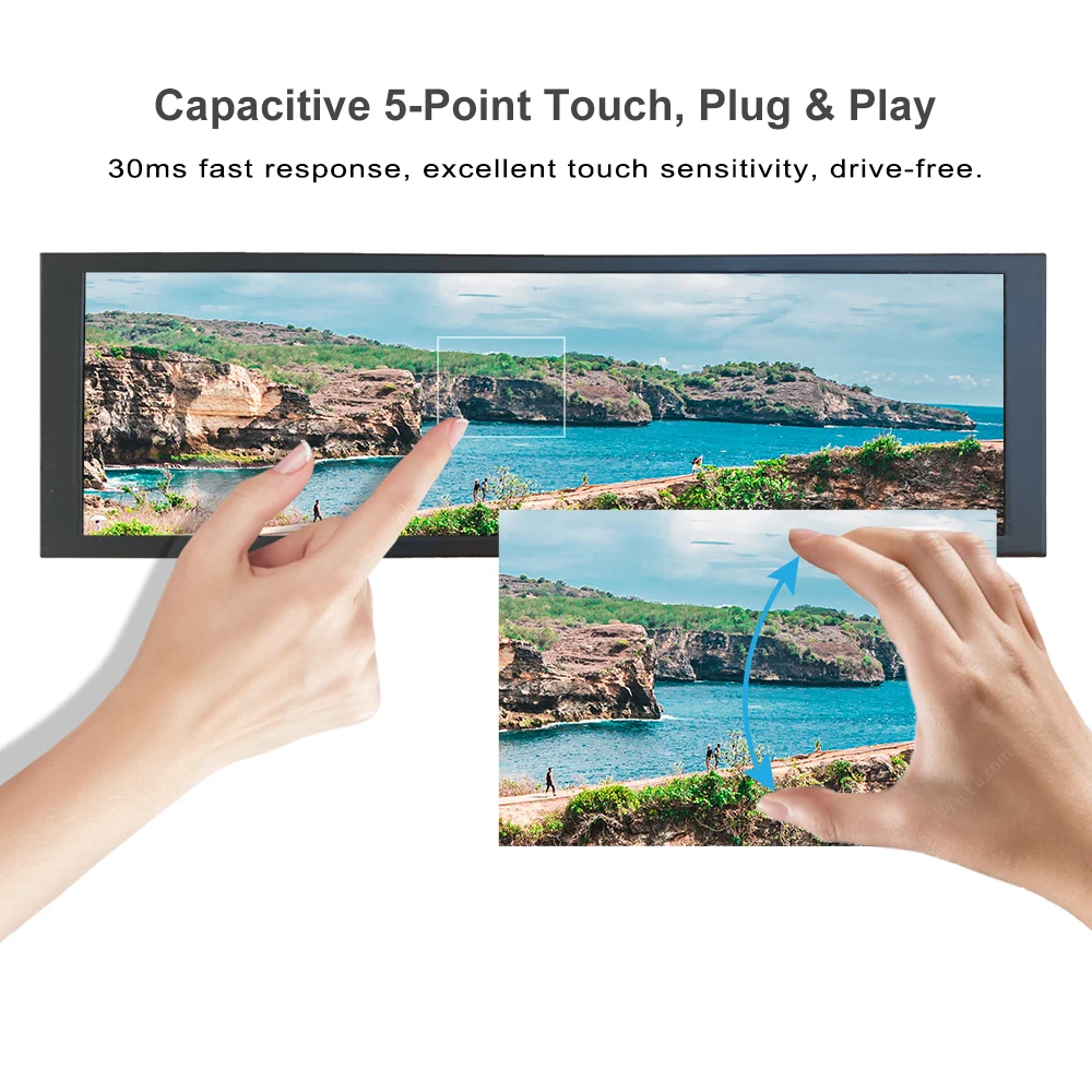 ġ ũ 8.8 ġ ʱ , 480x1920  ÷, ʱ ι , ġ ũ LCD, PC RPI4 Win