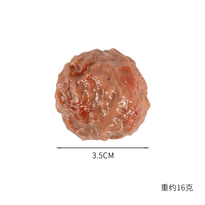 Food Model Kitchen Food Toys Fake Food Prank Toys 5Pcs PVC Simulation Beef Ball Realistic Artificial Meatball Model BBQ Fake Food Hot Pot Restaurant Props Yummy Dishes Ornaments