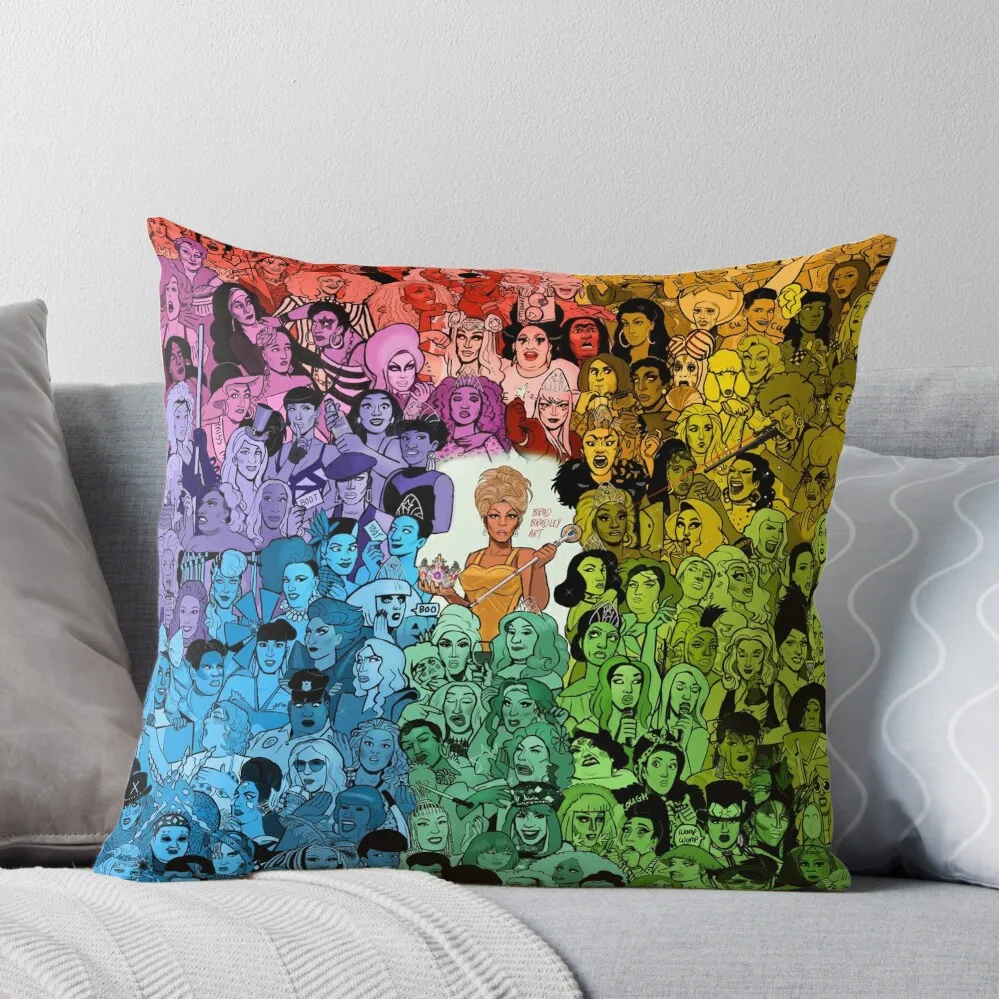 

The Drag Race Family Throw Pillow Pillowcase Sofa Cushion Cover Cushions Home Decor