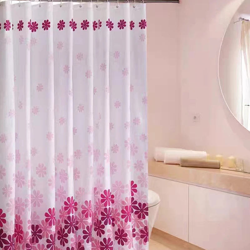 Flower shower curtain bathroom flower shower curtain beautiful fabric color wild flower shower curtains