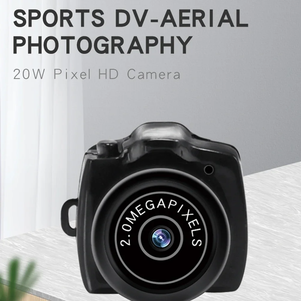 Y2000 Micro Camera 640x480 Video Resolution Small Pocket Security Monitor Device for Windows/MAC/Linux for Outdoor Sports