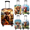 18-32 Inch Highland Cow Travel Luggage Protective Covers Suitcase Cover Trolley Case Cover Elastic Anti-dust Luggage Covers Gift 1