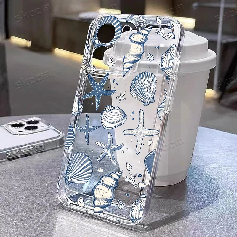 Adorable Turtle Shockproof Transparent Phone Case – Soft Protective Cover