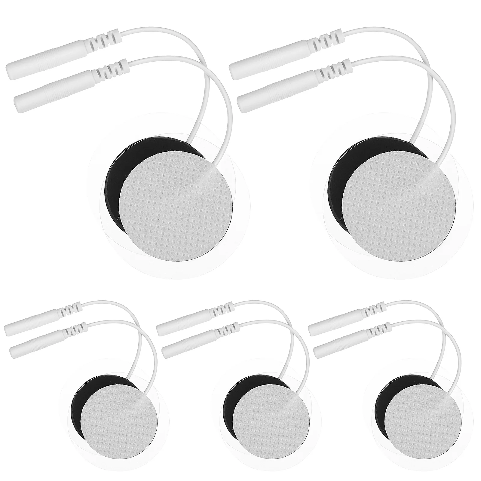 10 Pcs Electrode Sheet Massage Pads Self-adhesive Professional Silicone Household Round Nonwoven Hydrogel Supple Accessory