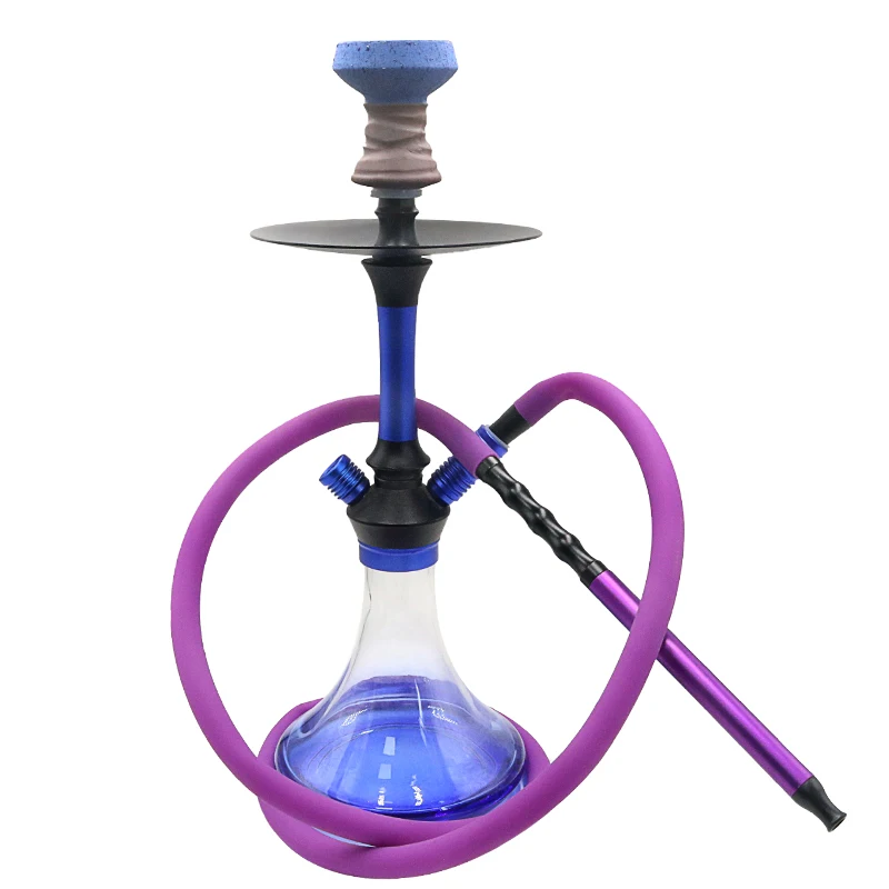 SY Hookah Shisha Hose Silicone and Aluminum Alloy Handle Set Cachimbas Narguile Chicha Smoking Accessories Vattenpipa Sheesha