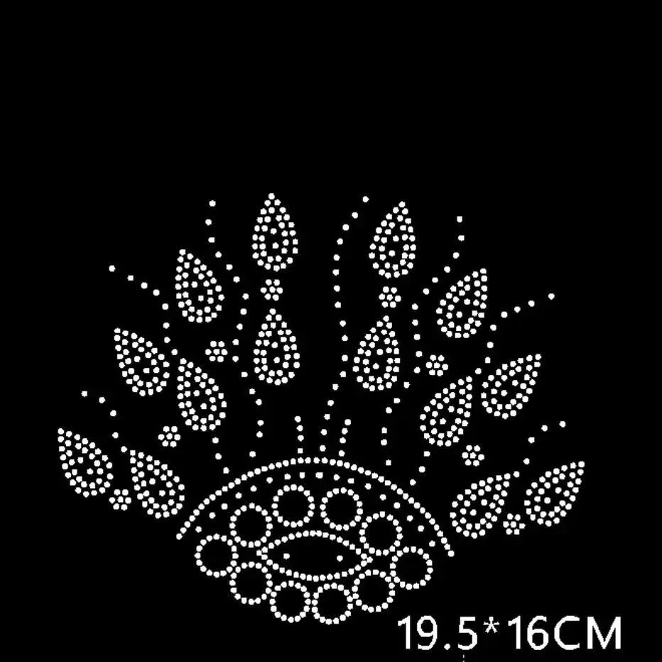 

Flower Hot fix patches design hot fix rhinestone transfer motifs iron on crystal transfers design for sweater