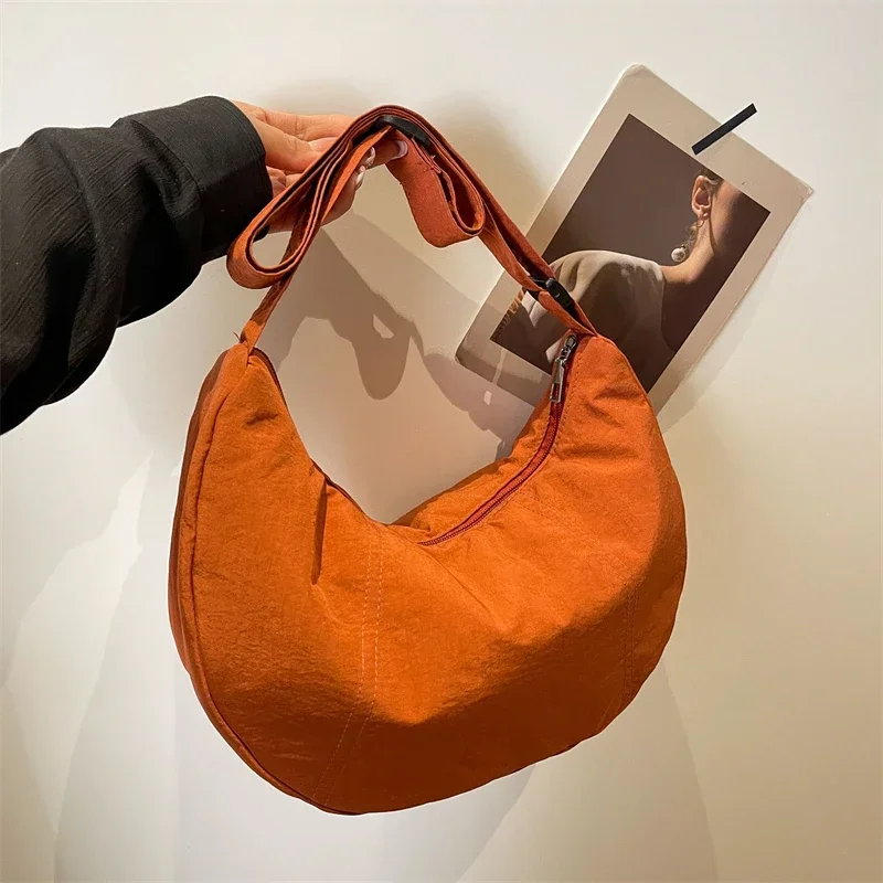 

Женская однотонная Сумка-Кроссбоди из высококачественного нейлона на молнии