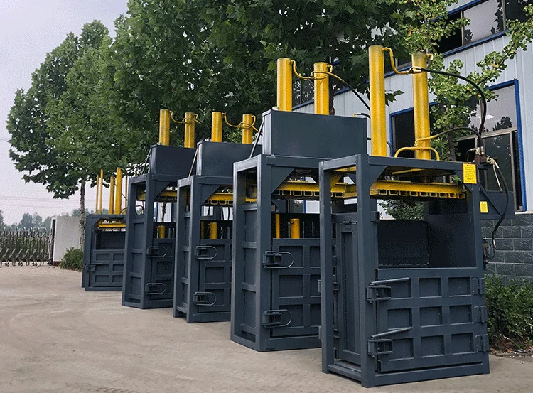 ACCE Vertical Type Hydraulic Waste Paper Cloths Baler Of Garbage Station Cloth Waste Compressor Baler Machine