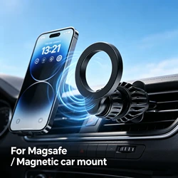 MagSafe Car Mount - Ultra - Strong Magnetic Air Vent Phone Holder, Hands - Free Cell Phone Holder (Black)