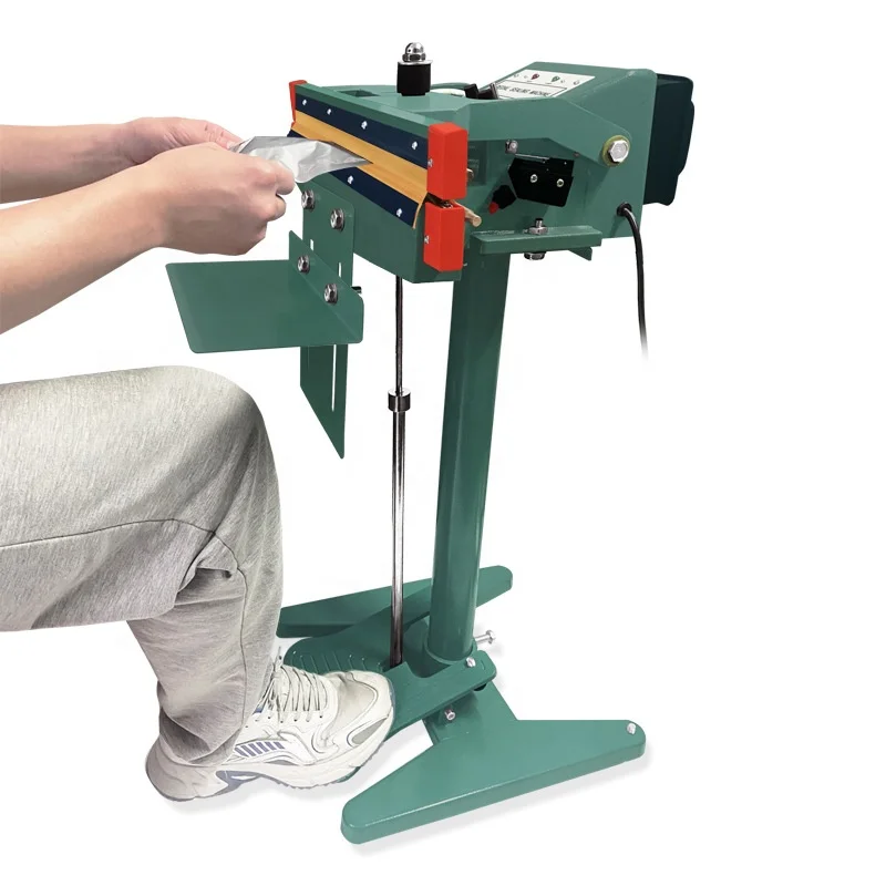 

Aluminum Frame Electric Double-side Heating Foot Pedal Sealing Machine