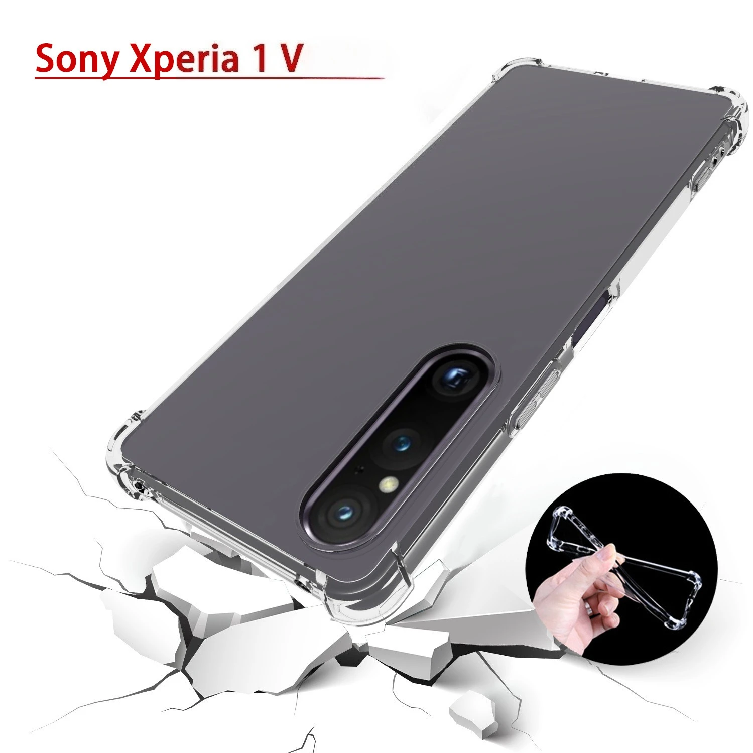 Shockproof Clear Phone Case - Air-Bag Enhanced Transparent Cover