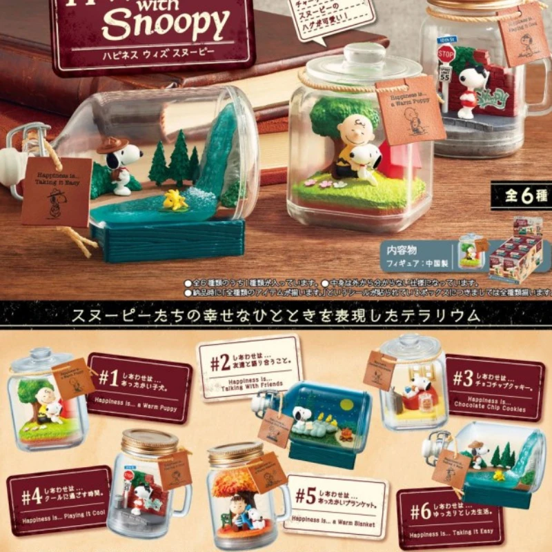 

Re-ment Beagle White Dog Candy Toy Happiness In A Bottle Scene Boxed Capsule Gashapon Toy