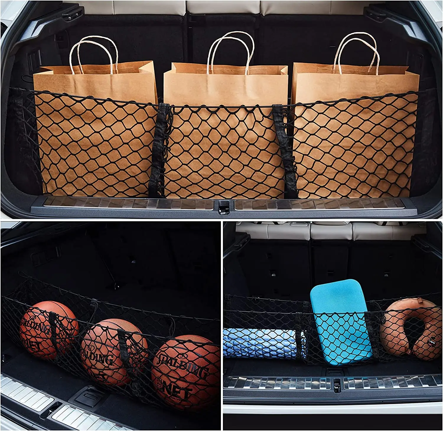 Universal Car 3 Pockets Luggage Net Pocket Truck Bed Storage Net Universal  Car Accessories For Pickup SUV Trucks