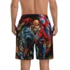 Swimwear Classic Gothic Skull 3D Gym Shorts Summer Hip-Hop Y2K Fun Board Short Pants Male Sports Fitness Breathable Beach Trunks 3