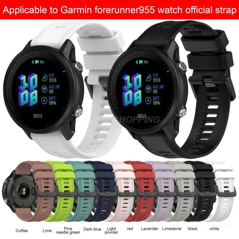 

Official Watchbands For Garmin Forerunner 955 22mm Watch Silicone Bracelet Wristbands For Forerunner 945 935 745 Fenix 5 6 Strap