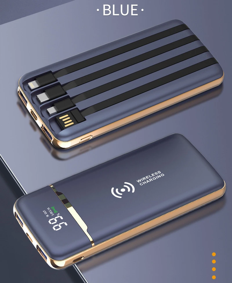 20000mAh Power Bank Portable Qi Wireless Charger PoverBank For iPhone 13 12Pro Xiaomi Huawei P50 Powerbank External Battery Pack external battery