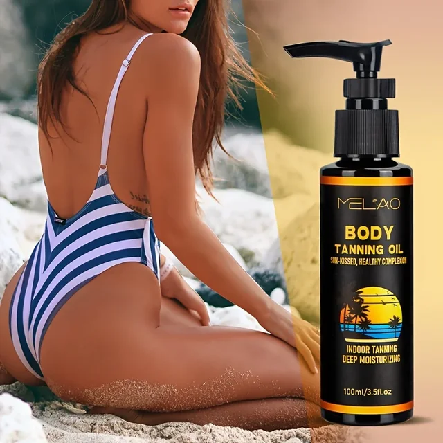 L'intensificatore abbronzante con olio abbronzante MELAO ottieni un sole abbronzante più veloce e più scuro da imballare con oli ultra idratanti per mantenere la pelle idratata 4