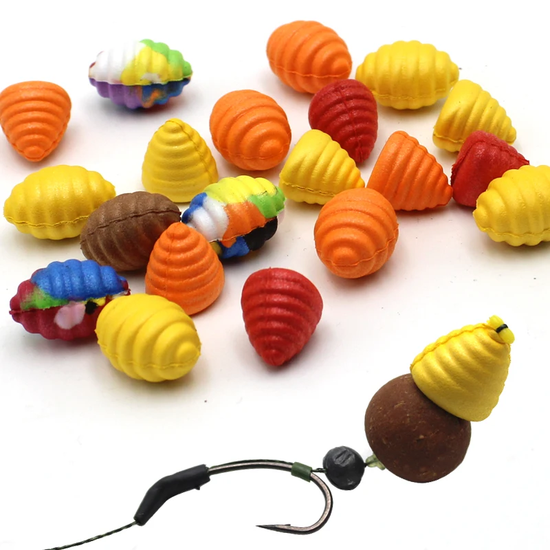 12 bouillettes flottantes forme maïs artificiel - appâts pop-up pour montages carpe et pêche au feeder
