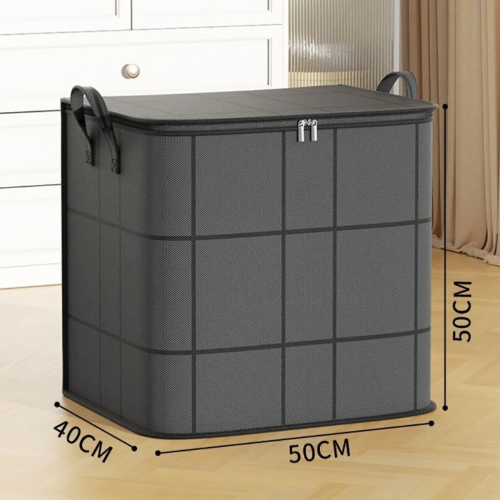 Wasserdichte Aufbewahrungstaschen mit Reißverschluss für Kleidung und Bettwäsche, Vliesstoff, vielseitig einsetzbar, leicht, stapelbar – Detail 5
