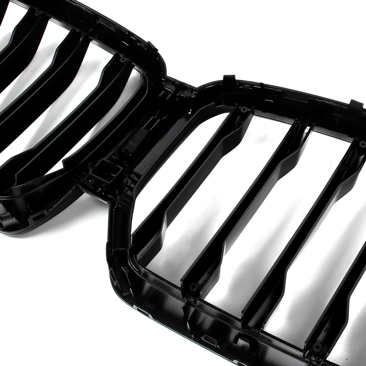Für BMW X6 G06 X6M F96 2020 2021 2022 2023 Einzellatte Frontstoßstange Nierengrill Mittelgitter Glänzend Schwarz Magickit – Detail 9