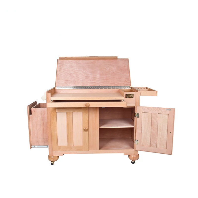 

2020 New Workstation Wood Sketch Easels Box For Art Painting