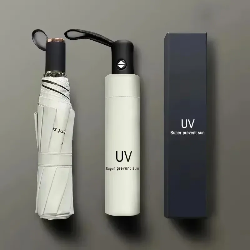 Automatic Sun Umbrella Women Folding Umbrella Rain Sun Dual Use UV Sunshade Automatic Equipment