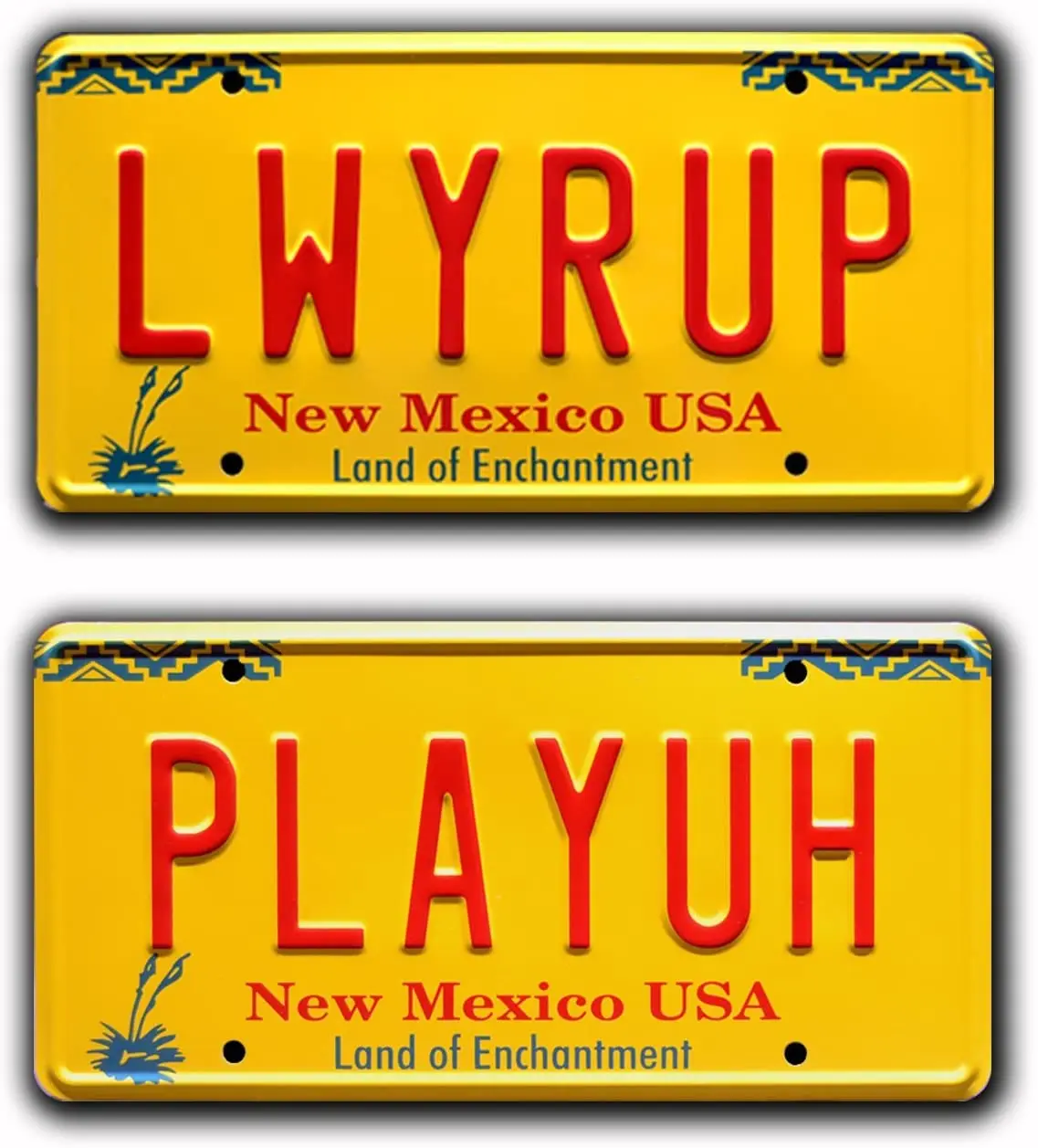 

Celebrity Machines Better Call Saul | LWYRUP + PLAYUH | Metal License Plates 1 Package of 2 pieces