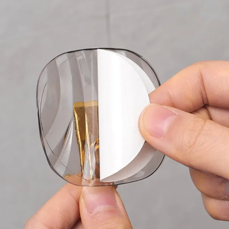 1/4PCS Transparent Acrylic Hooks Self-adhesive Wall Hook Home Decoration Key Towel Holder Bathroom Kitchen Waterproof Organizer 5