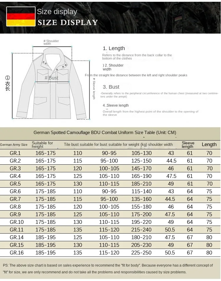 Veste tactique camouflage de style Flecktarn