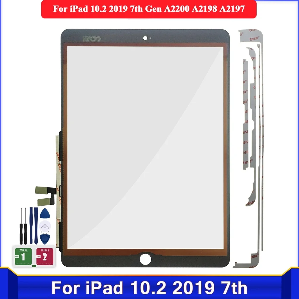 

For iPad 10.2 2019 7th Gen A2200 A2198 A2197 A2232 LCD Outer Touch Screen Digitizer Front Glass Display Touch Panel Replacement
