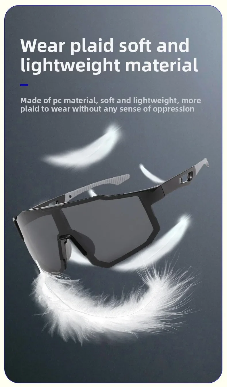 Cycling Glasses Myopia Glasses Man Custom Prescription Polarized Sunglasses Outdoor Sports Professional UV400 Photochromic lens