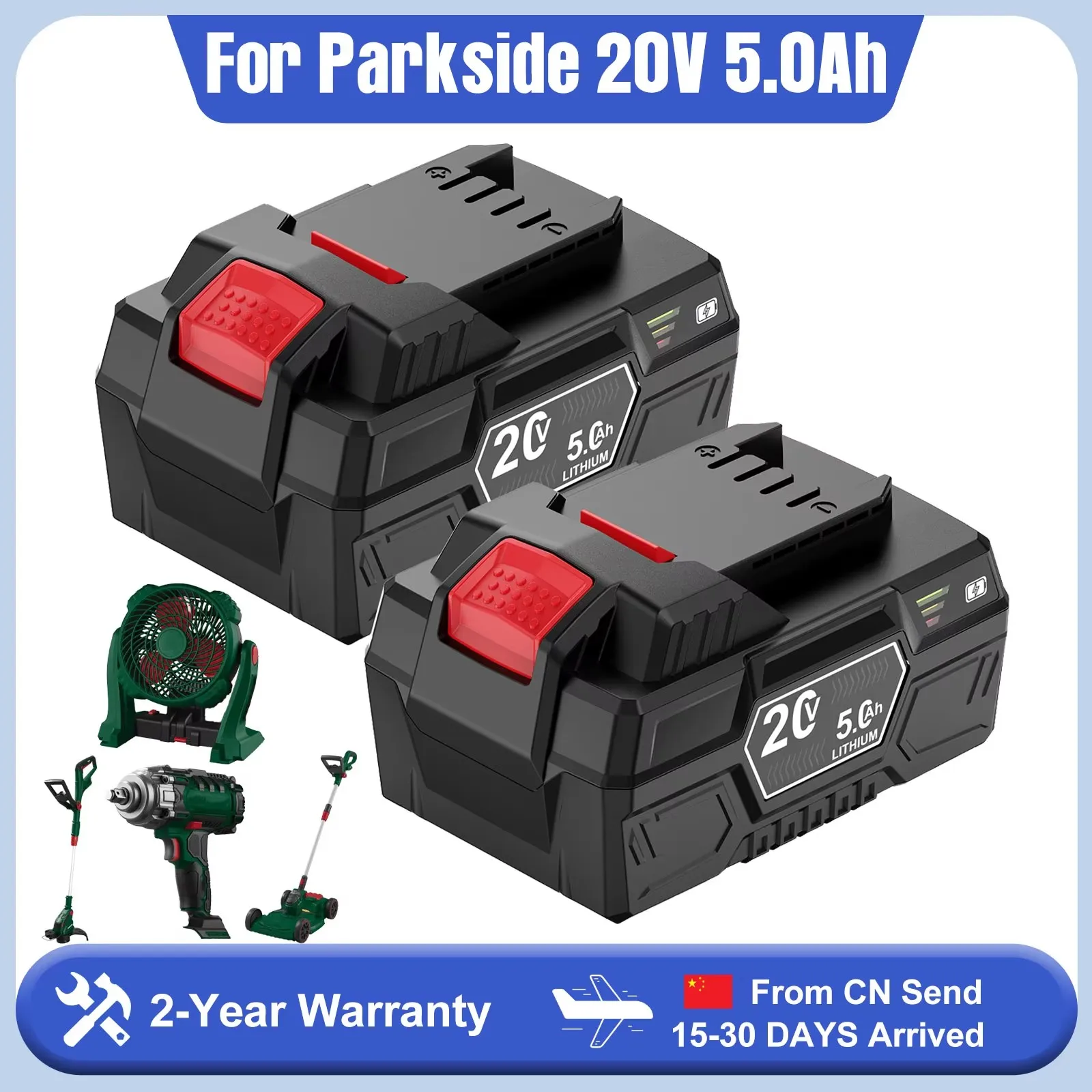 Parkside Batterie PAP 20 B3 20 V 4 Ah - Durée de Vie et autonomies Plus Longues grâce à l