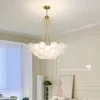 Modern Glass Ball Hanging Chandelier for Living Dining Table Room Decoration Kitchen Lamps Gold Black LED Ceiling Pendant Light 3