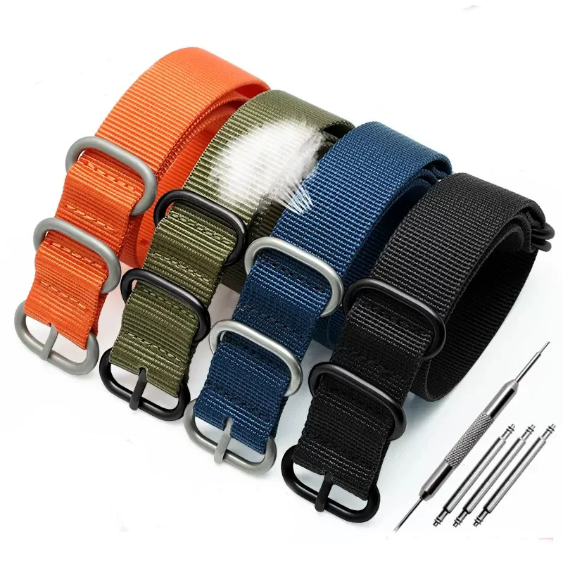 

Thickened Nylon Watch Strap Watchband for Seiko Omega Mido Outdoor Sport Wristband Canvas Bracelet 18mm 20mm 22MM 24MM Bracelet