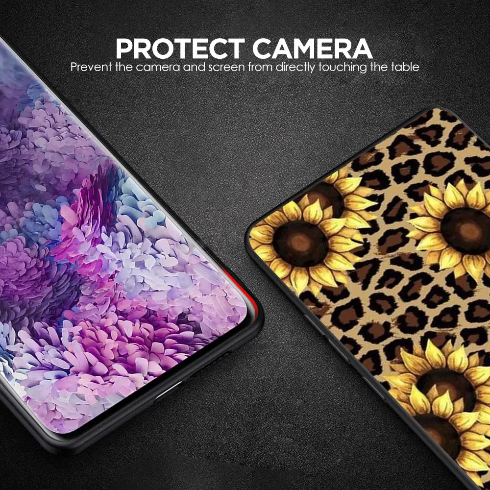 Exotic Tiger Leopard Print Floral Phone Case Cover