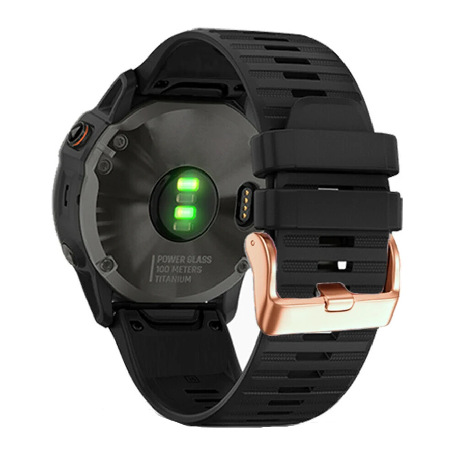 26/20/22mm Silicone Quick Release Watch Strap for Garmin Fenix 5 5S 6 6S pro 935 3 HR MK1 Watch Easyfit Wrist Band Strap Watch 
