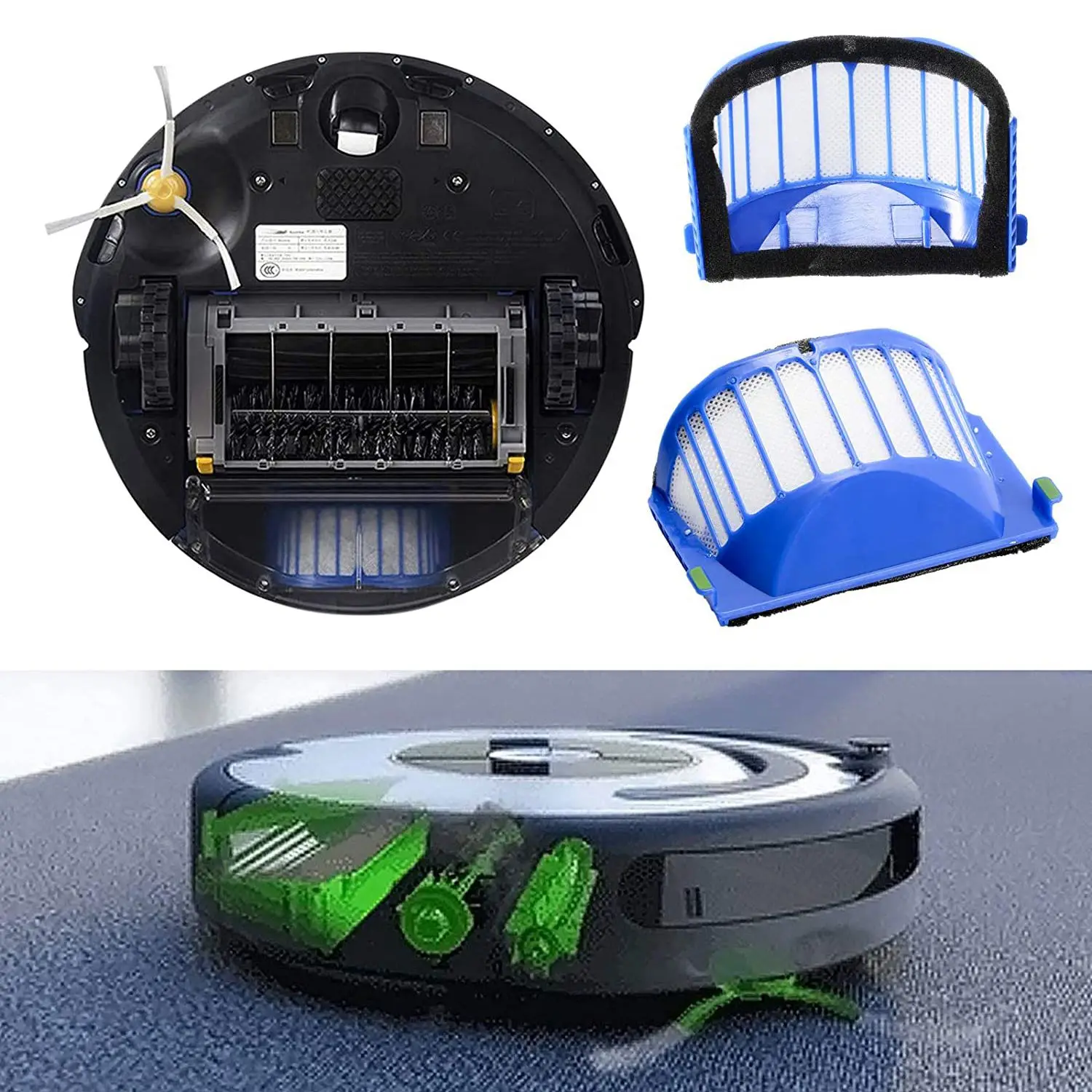 Accessoires Compatibles pour iRobot Roomba Séries 600 610 614 620 625 630  635 640 645 650