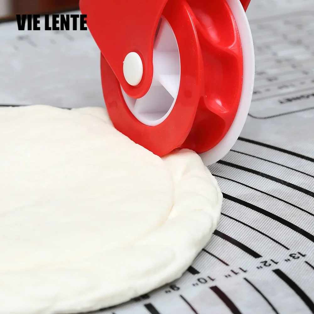 Pizza Pastry Cutter Pastry Pie Decoration Cutter Plastic Wheel Roller for Pizza Pie Crust Baking pizza shovel