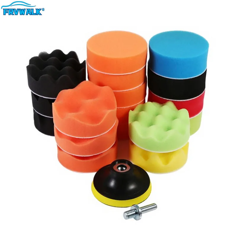 3inch Car Polishing Disc Self Adhesive Buffing Waxing Sponge Wool Wheel