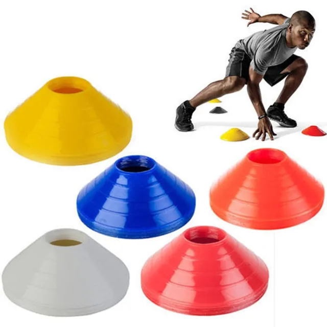 Platillo deportivo de entrenamiento de fútbol, 10 piezas, 19cm, conos, discos de marcador, entretenimiento de fútbol, accesorios deportivos - AliExpress