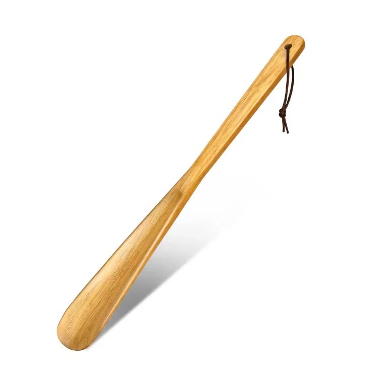 40CM Professional Wooden Shoe Horn Flexible Long Handle Solid Wood Shoehorn for seniors Useful Shoe Lifter Shoe Spoo