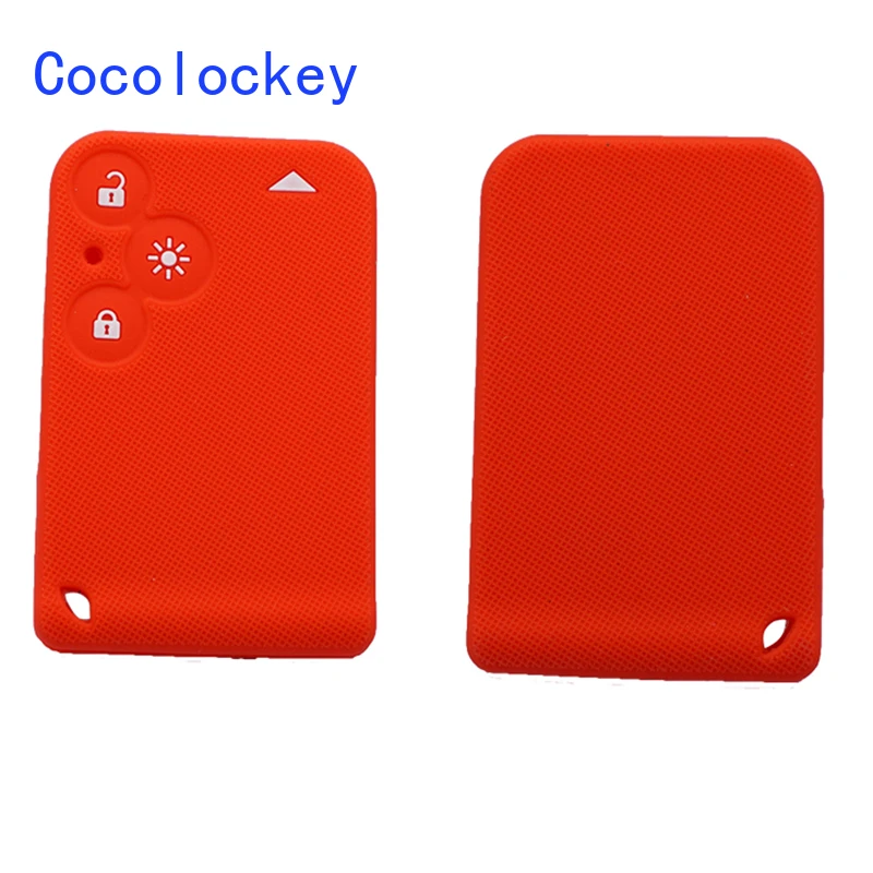 Key Card Cover Case Skin Set Fit for Renault Laguna Espace 3Button Remote Key Silicone Holder key case,key case cover,remote control case cover